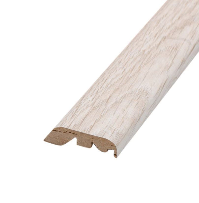Mohawk InstaForm 5-in-1 Laminate Transition Molding MINC5-03323 coordinates with Balterio Off-White Oak, Mohawk Boardwalk Collective Gulf Sand