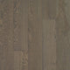 Mohawk 6.5" Alpine Ridge River Rock Oak Engineered Hardwood Flooring - swatch of medium rustic brown heavy grain wood floor