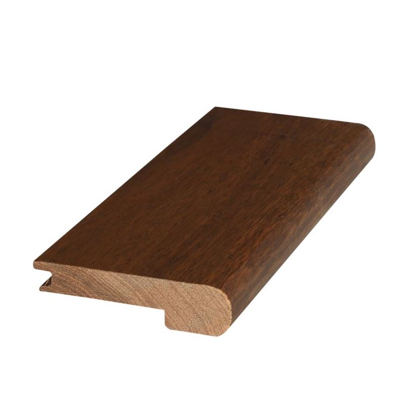 Mohawk Hardwood Flush Stair Nose Molding HFSTD-05367 coordinates with Mohawk Antique Artisans Del Rey Sepia Hickory