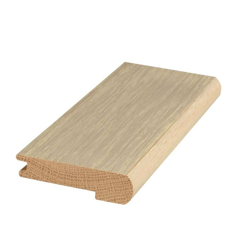 Mohawk Hardwood Flush Stair Nose Molding HFSTE-05413 coordinates with Mohawk Artiquity Arctic White Oak, Mohawk Architexture Arctic White Oak, Portico Artistica Arctic White Oak