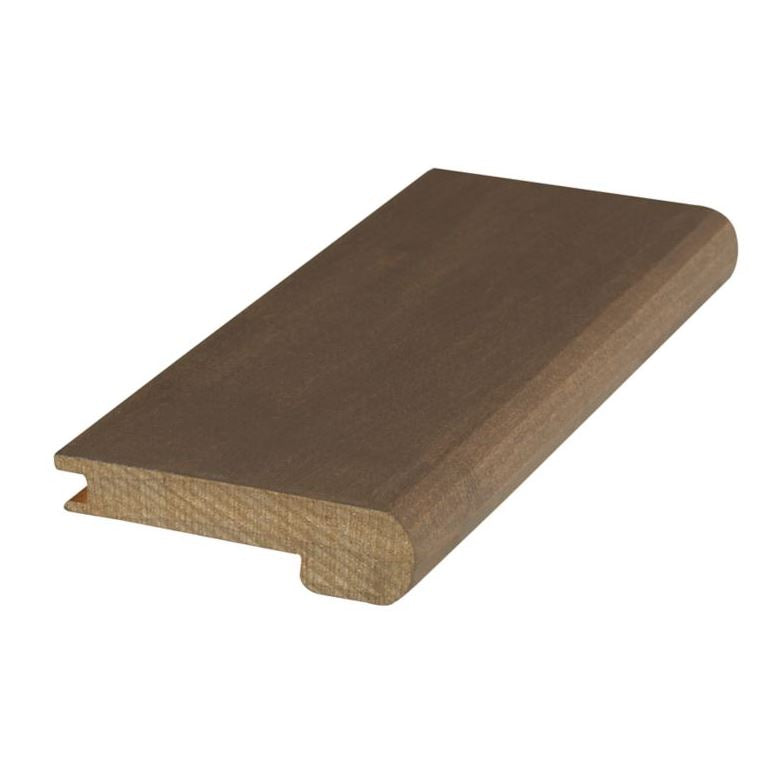 Mohawk Hardwood Flush Stair Nose Molding HFSTD-05482 coordinates with Mohawk Santa Barbara Steel Maple, Mohawk Brindisi Plank Steel Maple, Portico Pasadena Plank Steel Maple