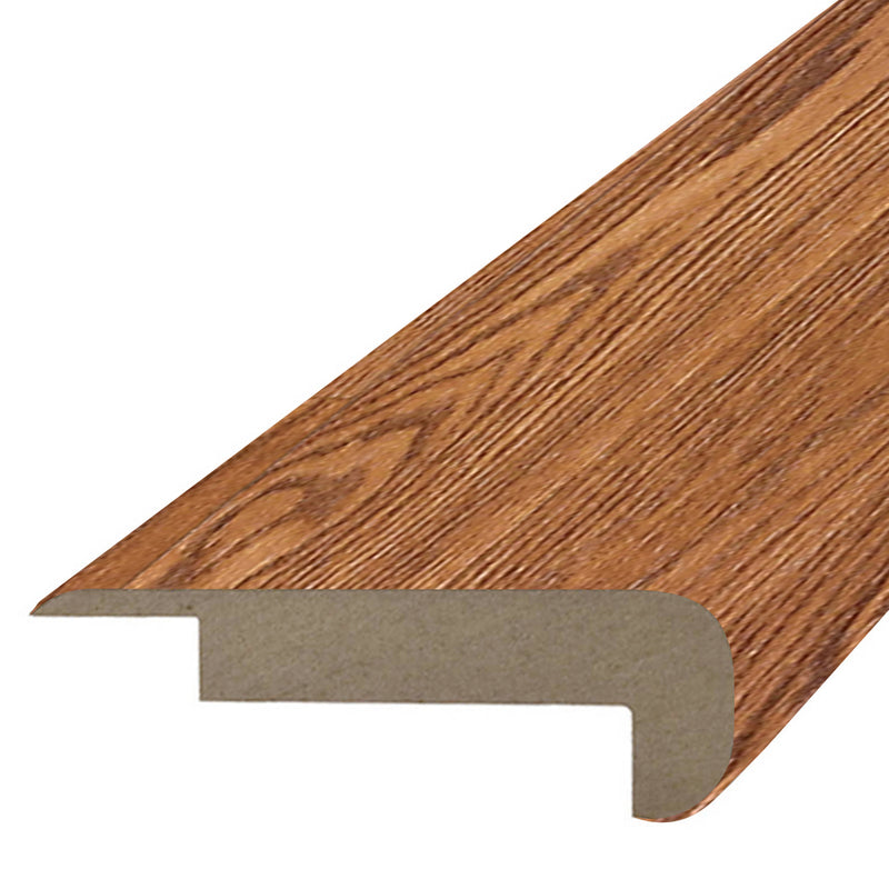 Simple Solutions Laminate Stair Nose Molding MSNP-01521 - End view - Coordinates with Classic Sienna Oak U1521